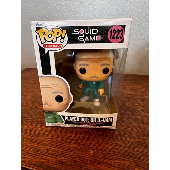 NIB Player 001: Oh Il-Nam Squid Game Funko Pop - Picture 2 of 7